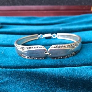 Vintage Handmade Silver Plated Spoon Bracelet